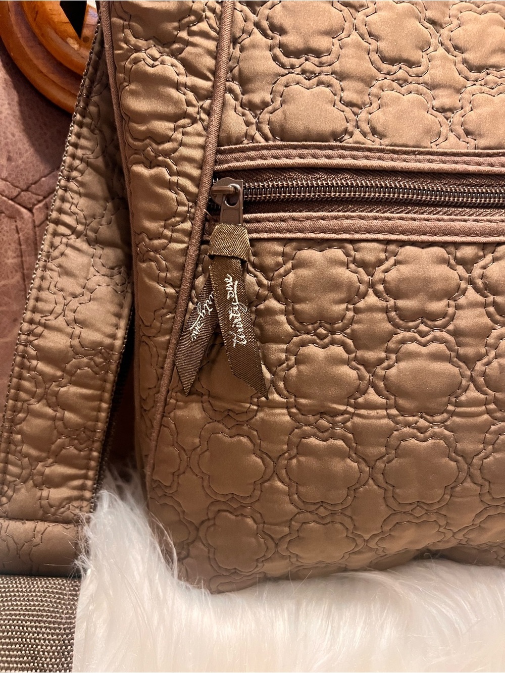 thirty-one Quilted Crossbody Bag in Brown Taupe - Picture 4 of 10